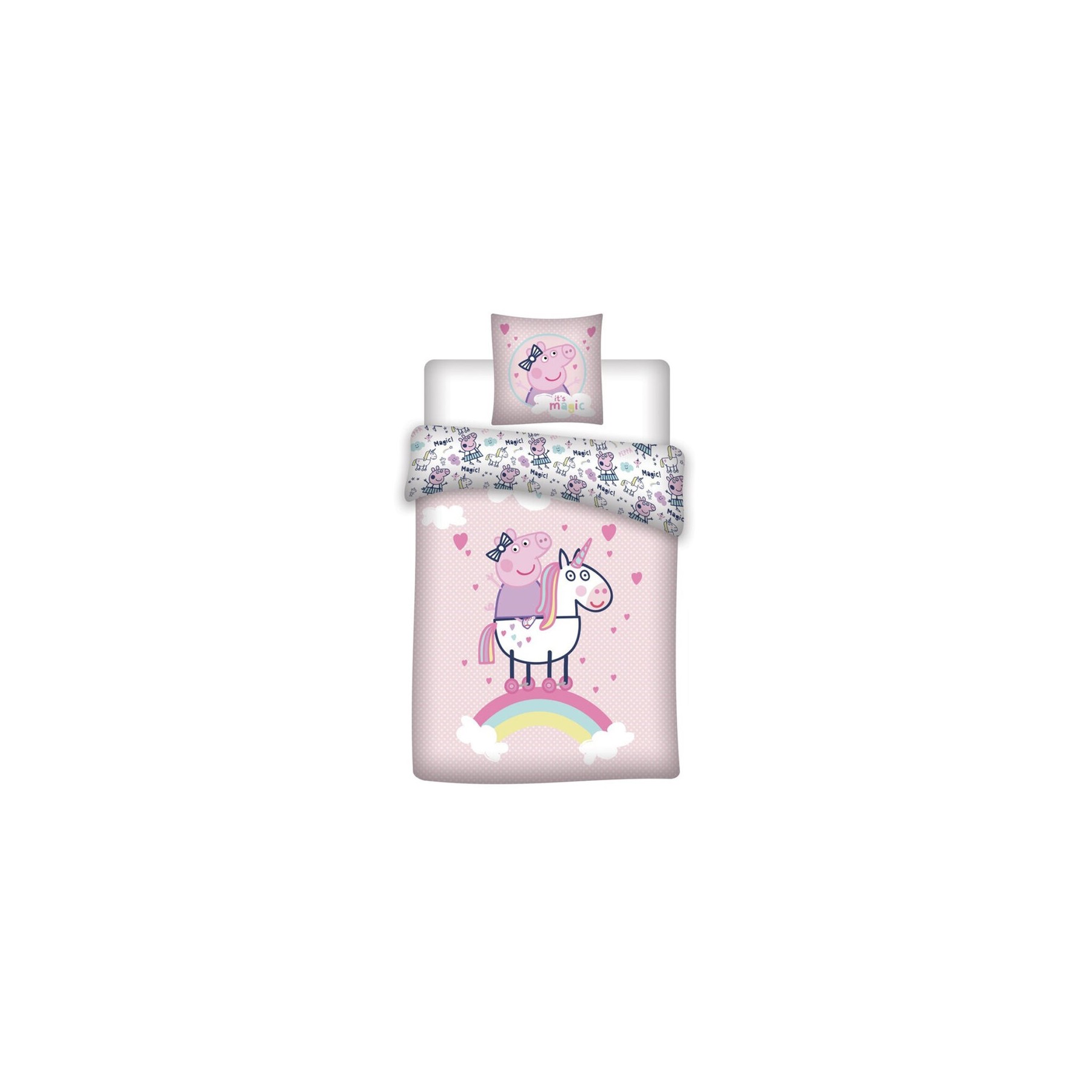 Funda nordica Peppa Pig cama 90 algodon