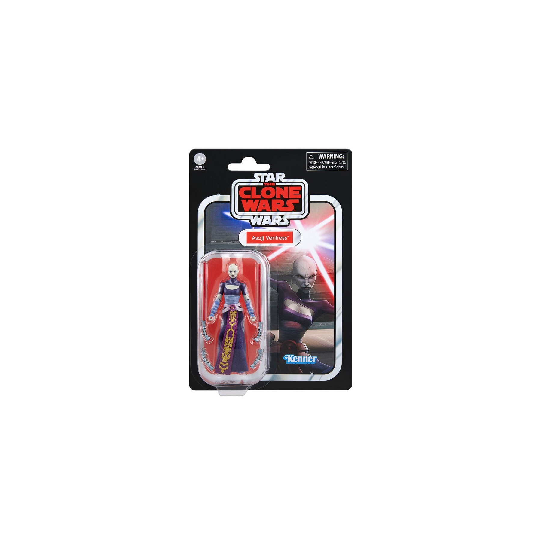 Figura Asajj Ventress La Guerra De Los Clones Star Wars 9,5C