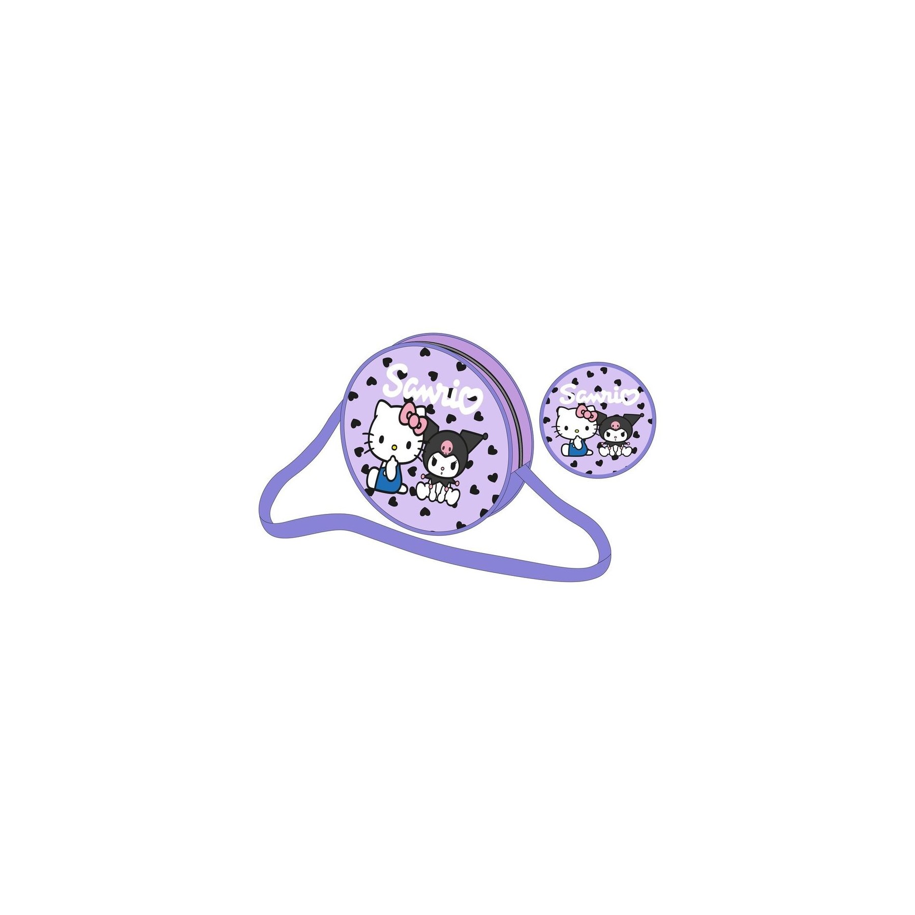 Bolso Bandolera Kuromi & Hello Kitty