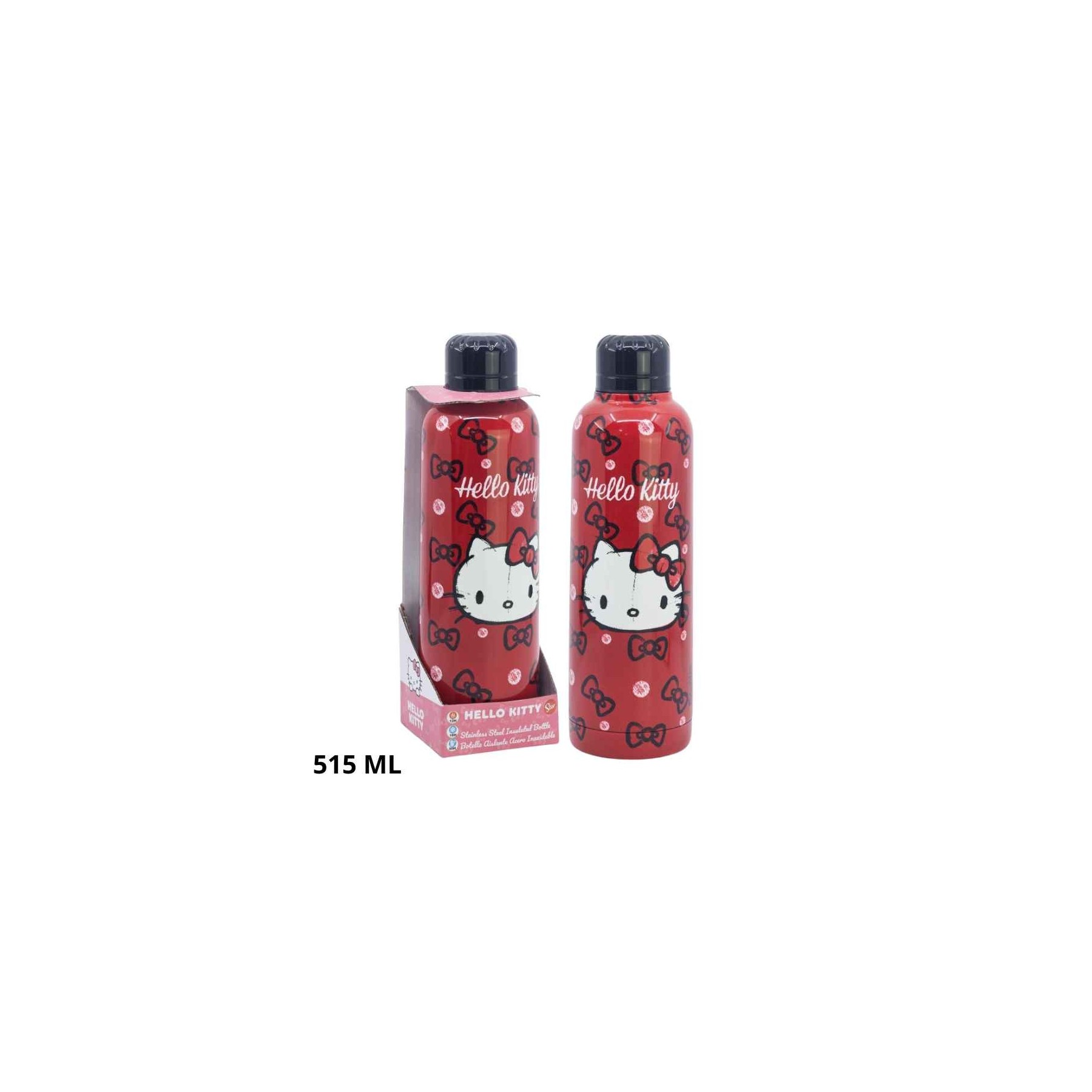Hello Kitty - Botella Termo Acero Inoxidable Doble Pared 515
