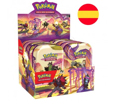 Mini lata juego cartas coleccionables SV6 Pokemon español surtido