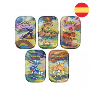Mini lata juego cartas coleccionables Pokemon surtido español
