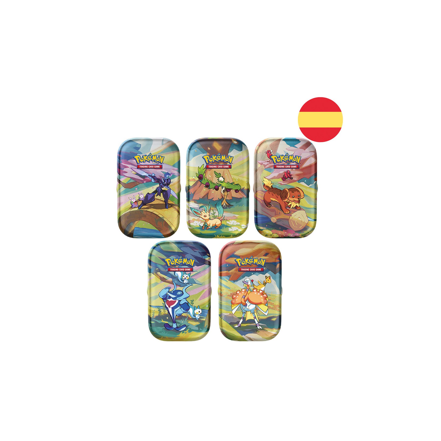 Mini lata juego cartas coleccionables Pokemon surtido español