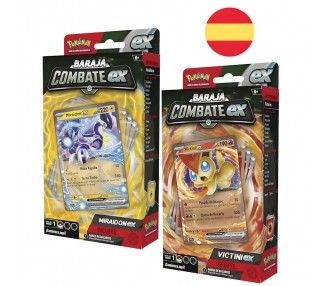 Baraja cartas Battle Deck Pokemon Victini ex Miraidon ex español