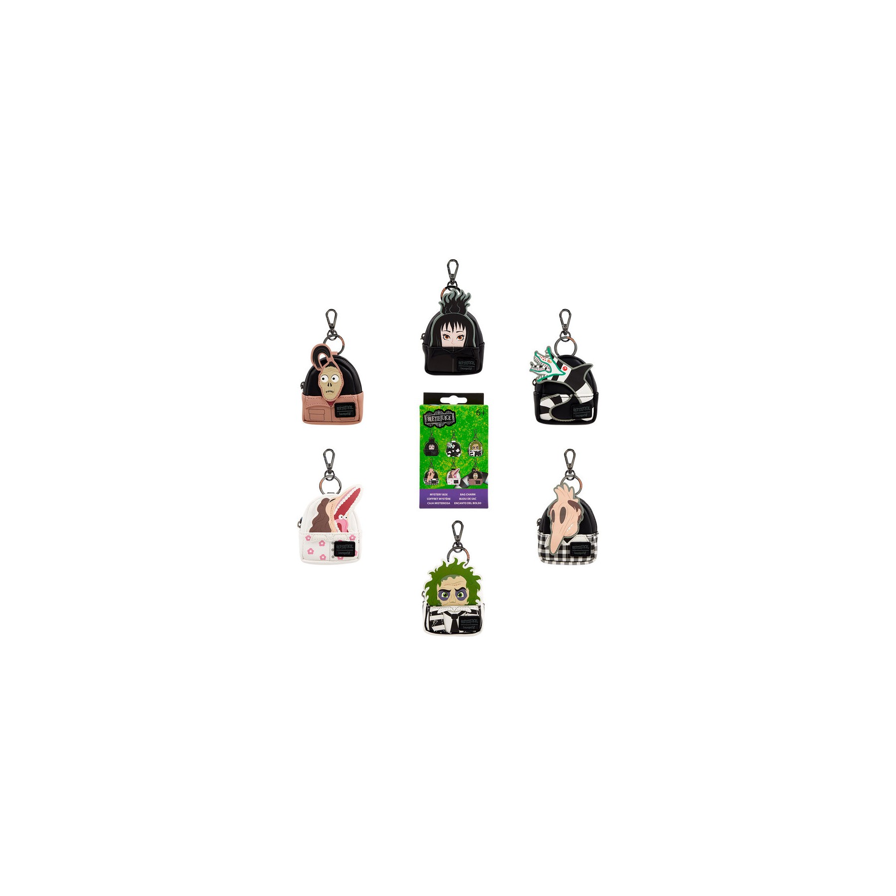 Llavero mini mochila Mystery Beetlejuice Loungefly surtido