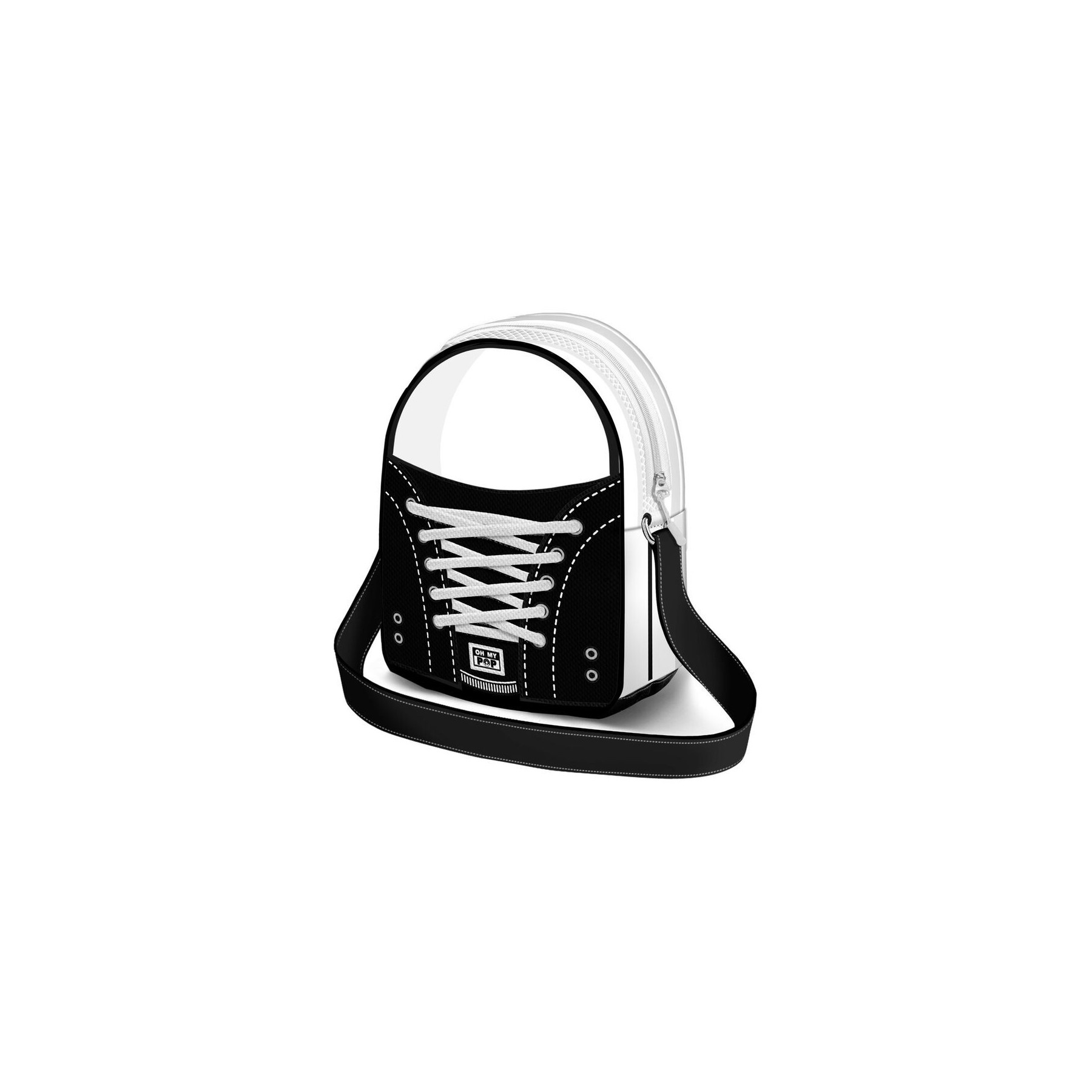Bolso Bandolera Sneakers Black Oh My Pop!