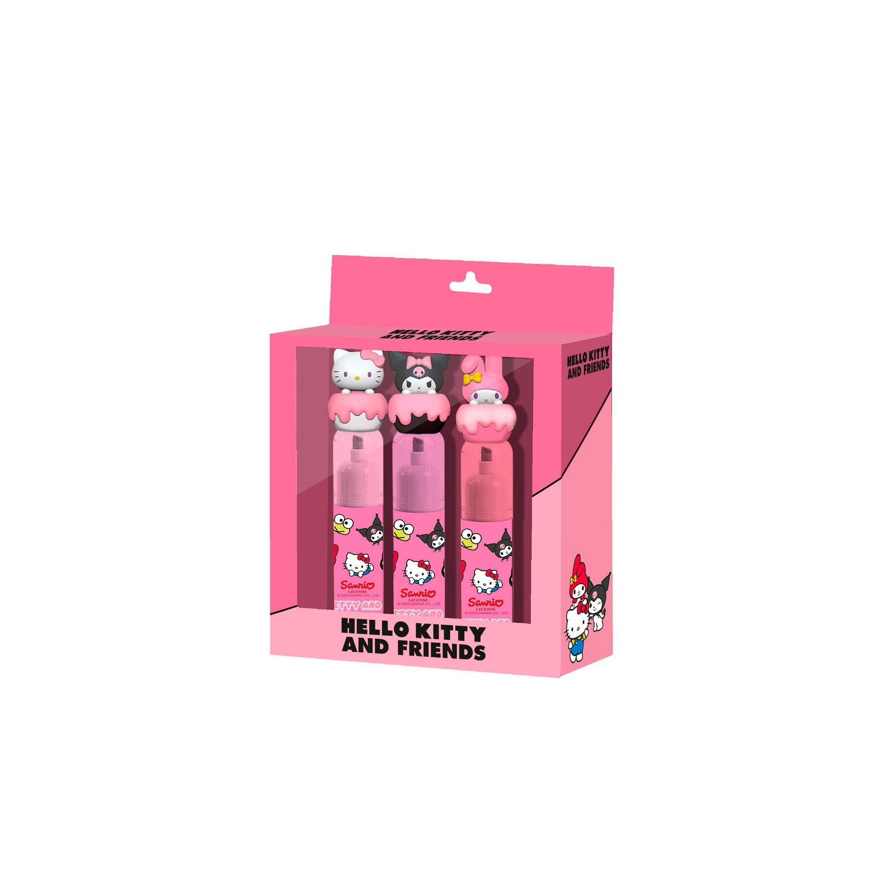 Blister 3 Subrayadores Hello Kitty