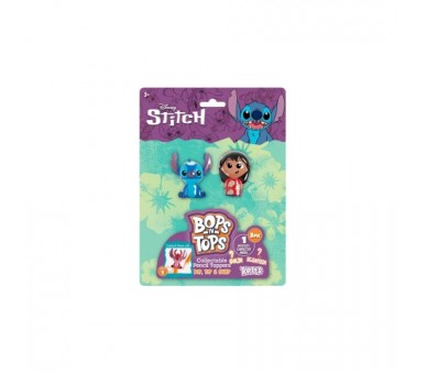 Blister 3 Figuras Decorativas Lapices Stitch Disney
