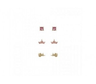 Set 3 Pares De Pendientes Princesas Disney