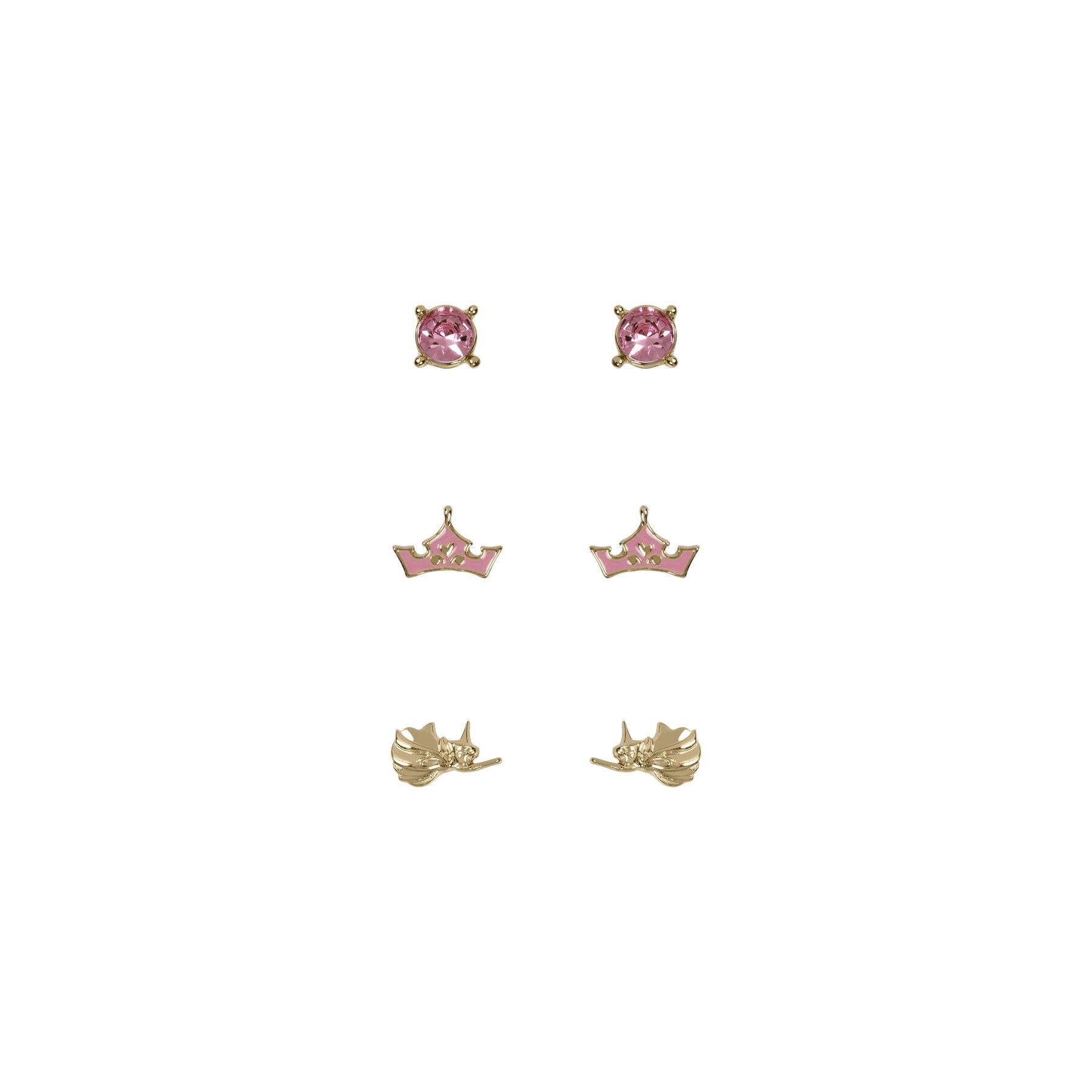 Set 3 Pares De Pendientes Princesas Disney