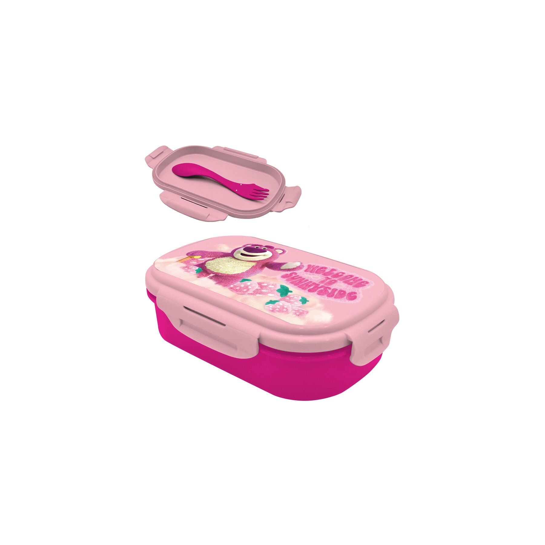 Sandwichera + Cubierto Lotso Toy Story Disney Pixar