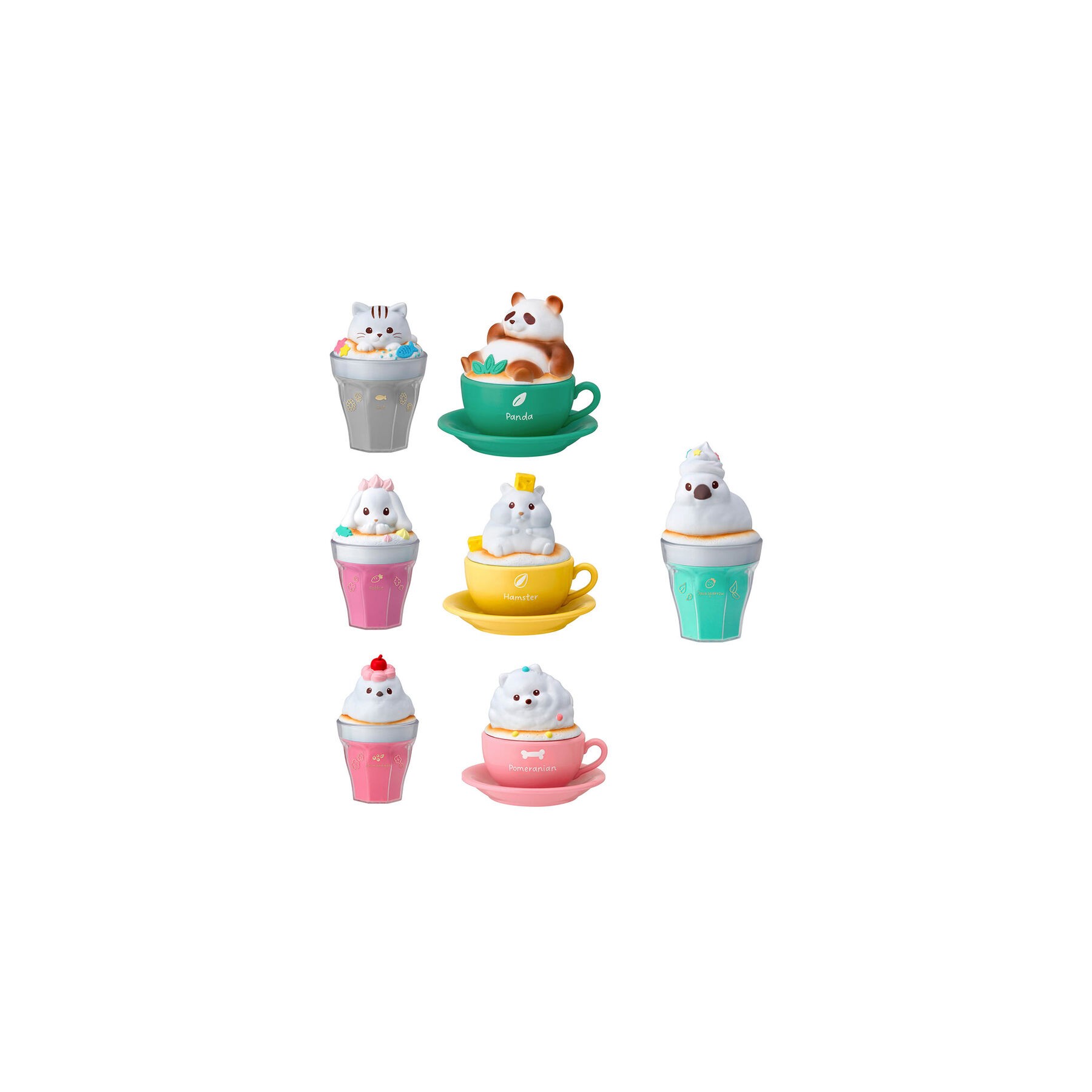 Figura CharaLatte Art Case Animals surtido