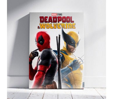 Cuadro madera Wolverine & Deadpool Marvel