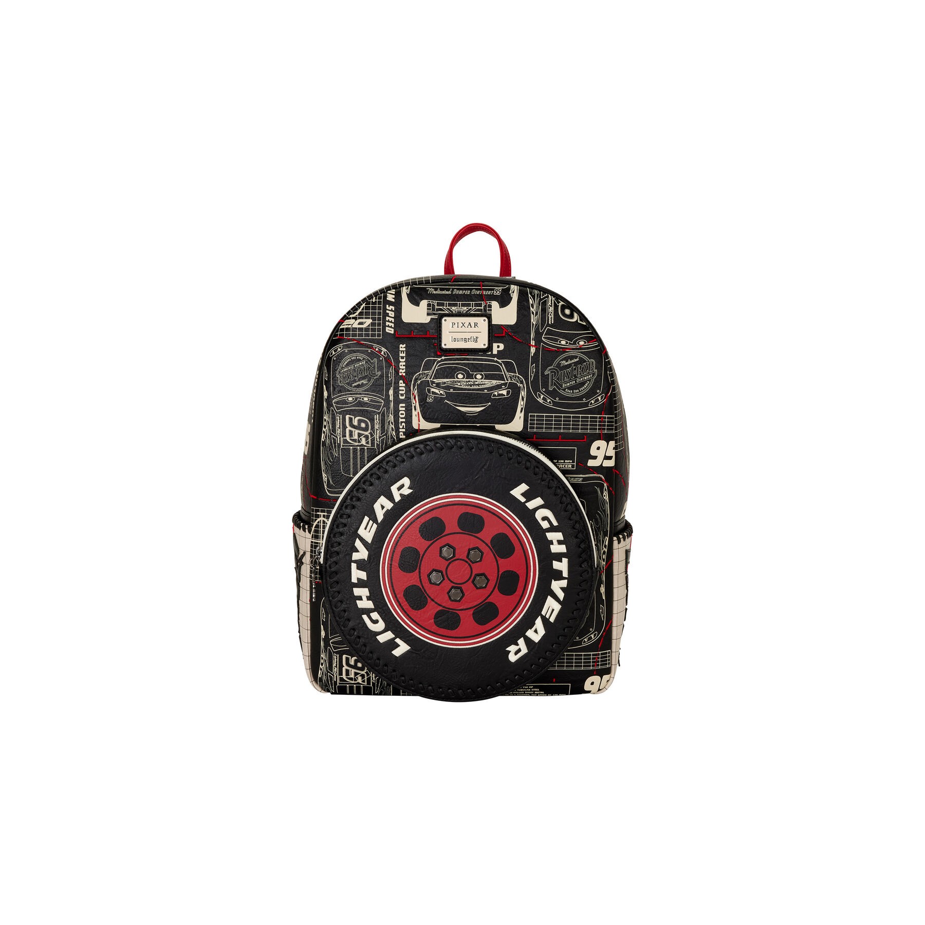 Mochila McQueen Cars Disney Pixar Loungefly 43cm