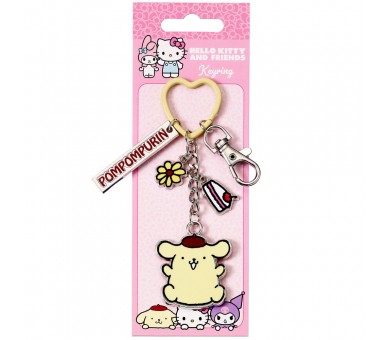 Llavero Pompompurin Hello Kitty