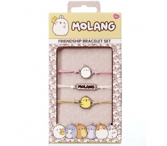 Blister 3 pulseras de la amistad Molang