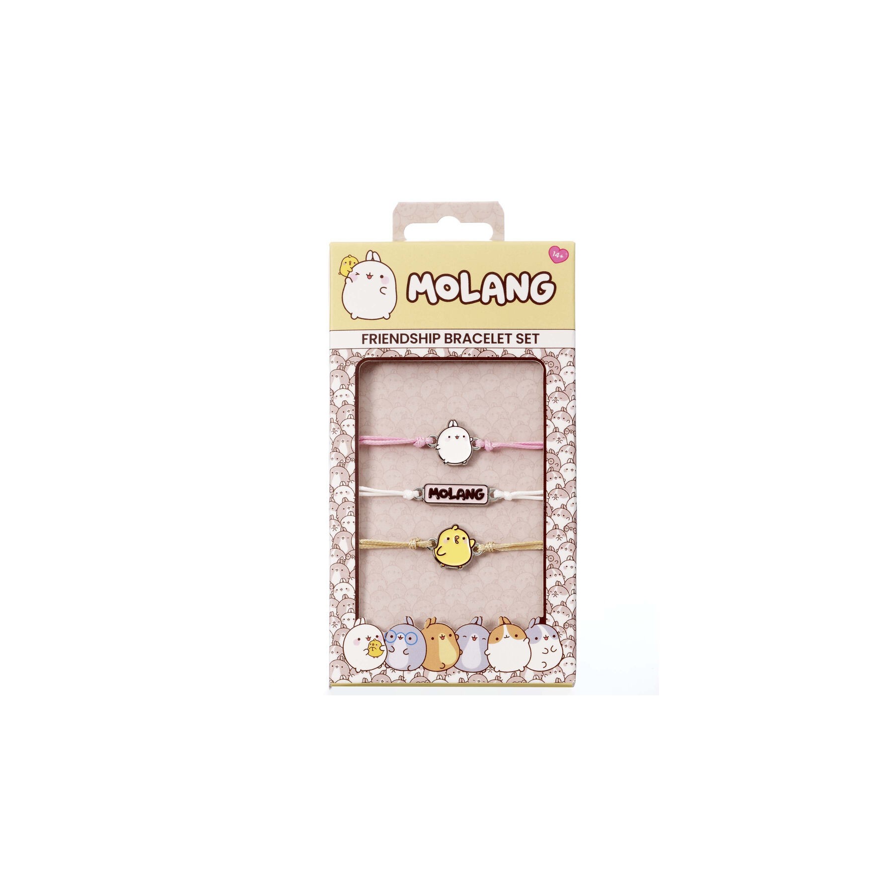 Blister 3 pulseras de la amistad Molang