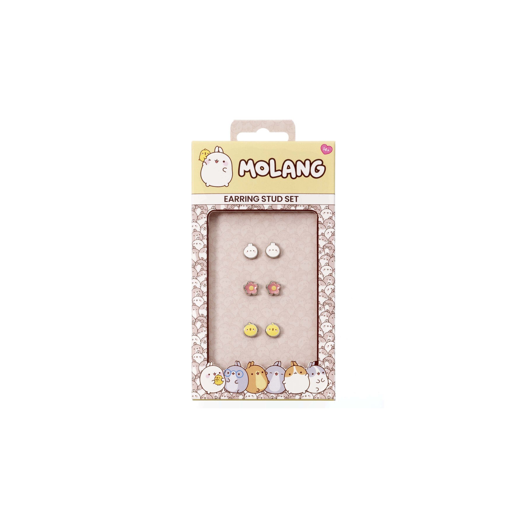 Blister 3 pares de pendientes Molang