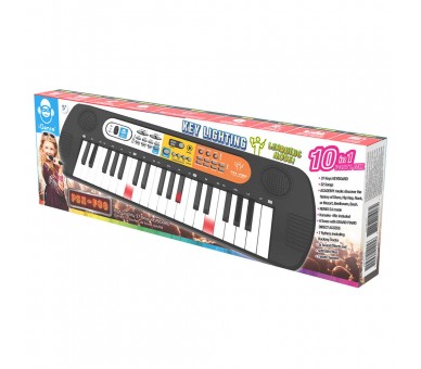 Teclado Luminoso 37 teclas 10 en 1