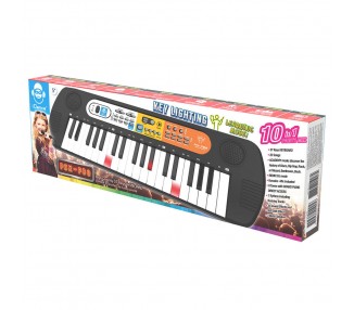 Teclado Luminoso 37 teclas 10 en 1