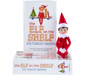 Set Cuento + Muñeco Elfo niña The Elf On the Shelf español