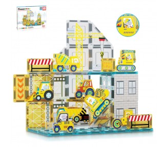 Bloques magneticos + 8 vehiculos