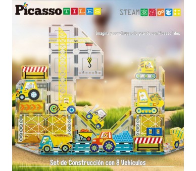 Bloques magneticos + 8 vehiculos