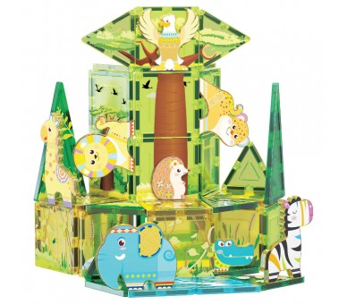 Bloques magneticos Safari + 8 figuras