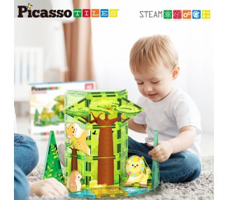 Bloques magneticos Safari + 8 figuras