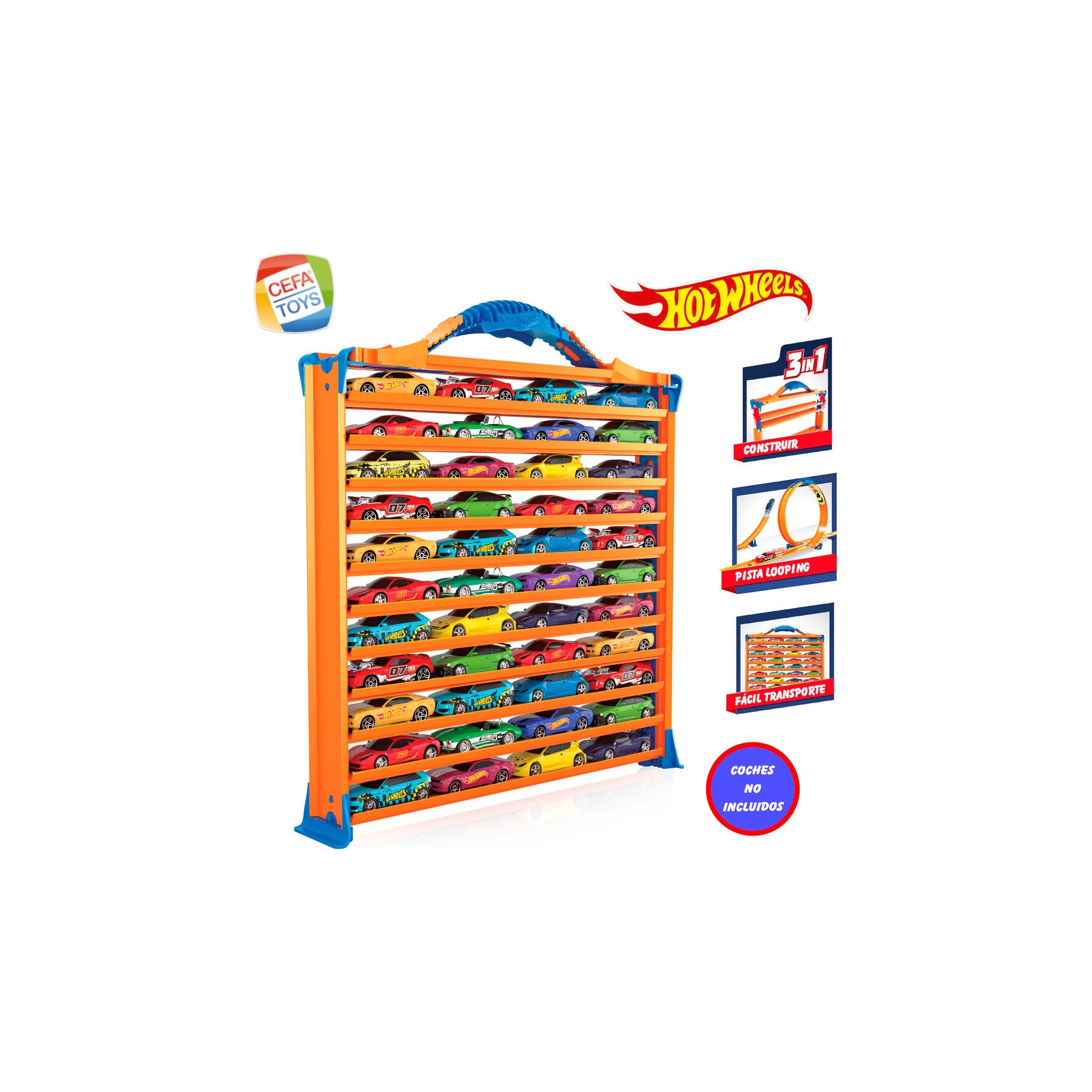 Maletin portacoches 3 en 1 Hot Wheels
