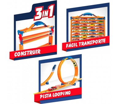 Maletin portacoches 3 en 1 Hot Wheels