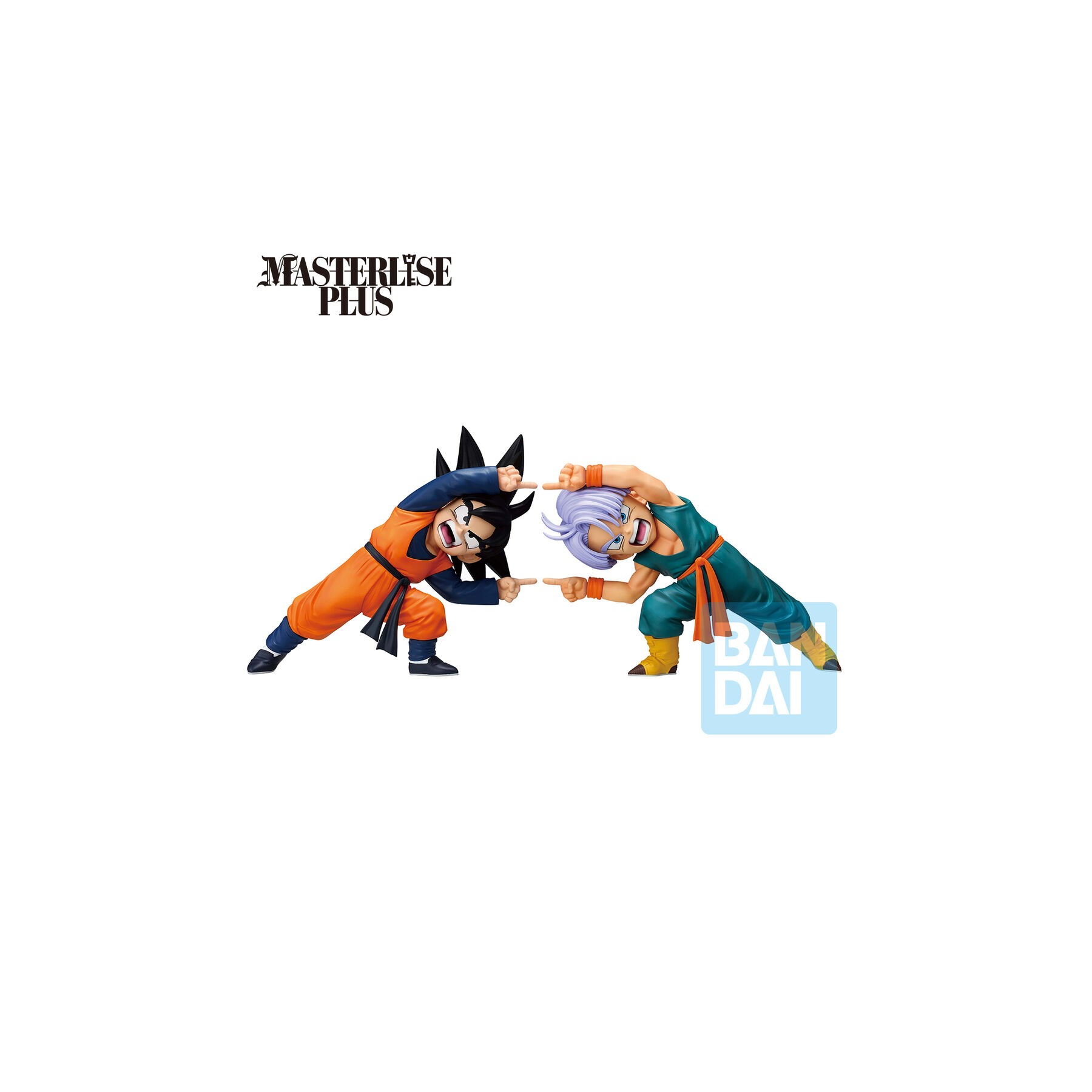 Set 2 Figuras Ichibansho Masterlise Son Goten & Trunks Battle of Super Saiyan Dragon Ball Z 9cm