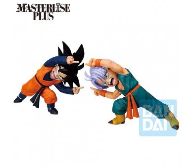 Set 2 Figuras Ichibansho Masterlise Son Goten & Trunks Battle of Super Saiyan Dragon Ball Z 9cm