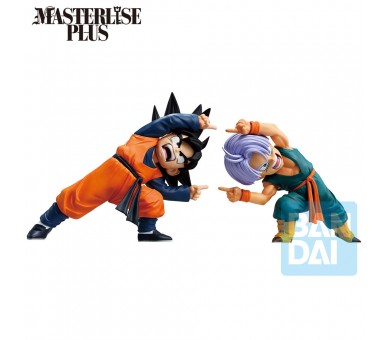 Set 2 Figuras Ichibansho Masterlise Son Goten & Trunks Battle of Super Saiyan Dragon Ball Z 9cm