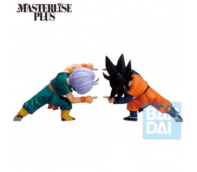 Set 2 Figuras Ichibansho Masterlise Son Goten & Trunks Battle of Super Saiyan Dragon Ball Z 9cm