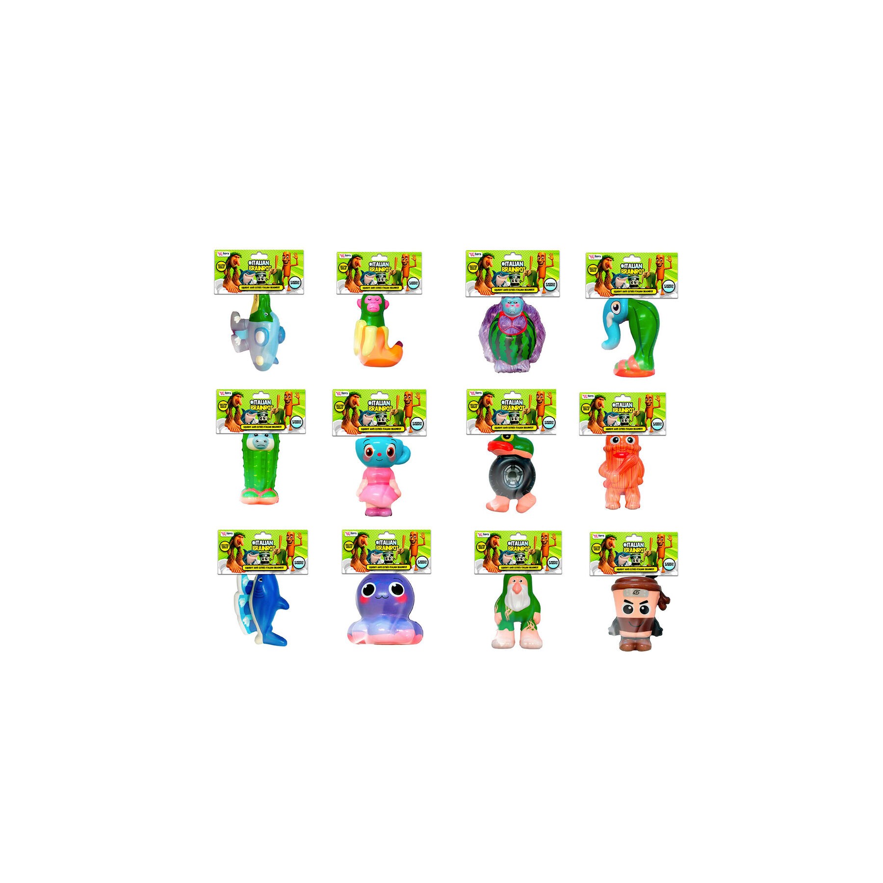 Figura Squishy Italian Brainrot 11cm surtido