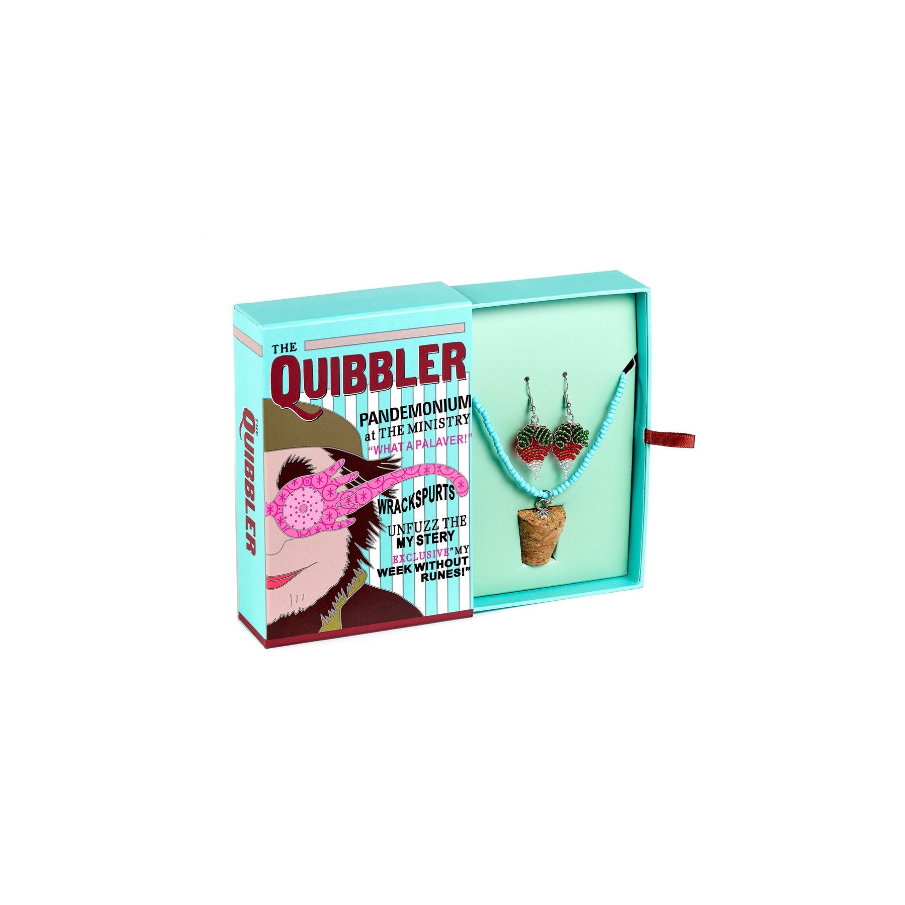Set Colgante + Pendientes Luna Lovegoods Quibbler Harry Pott