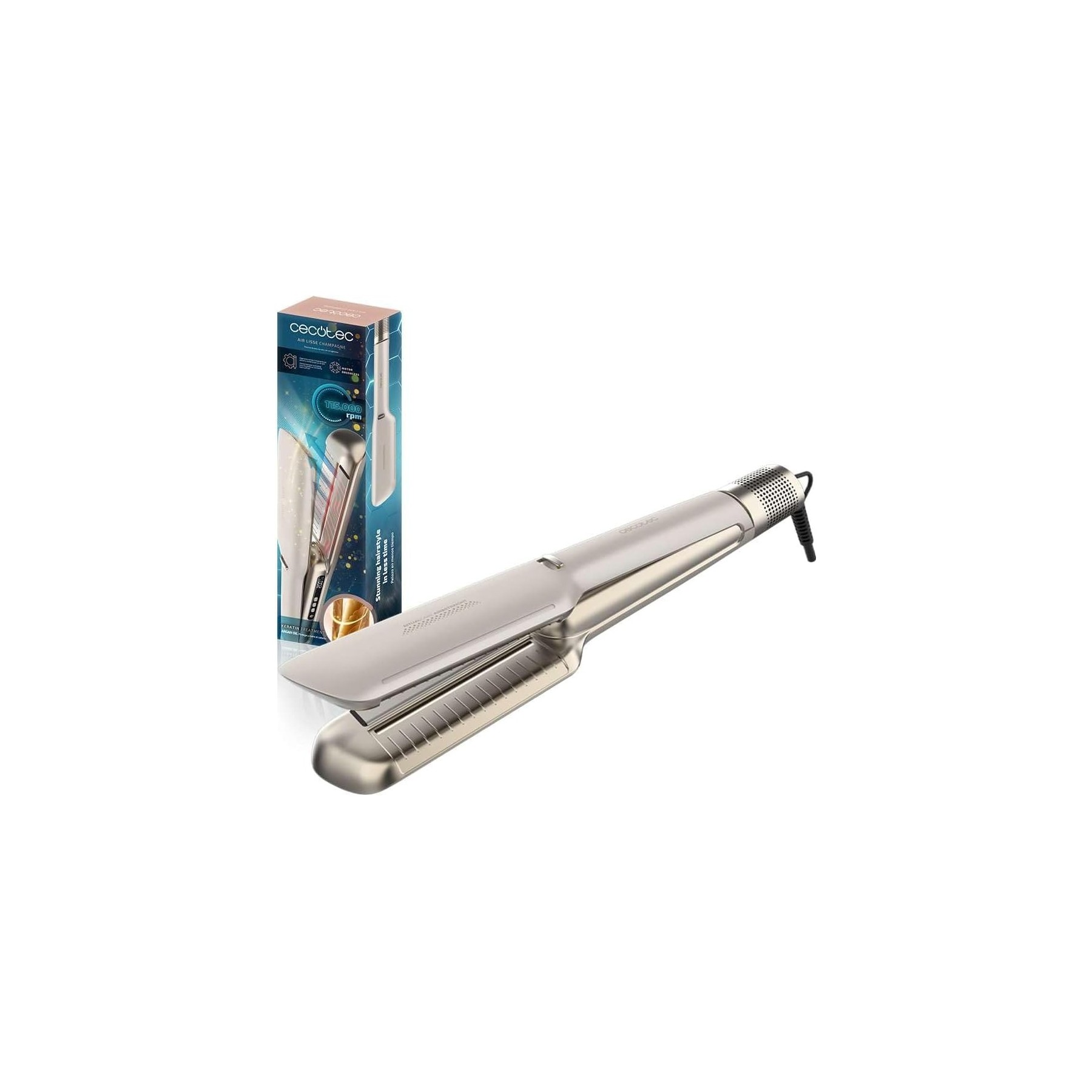Planchas de Pelo Cecotec RitualCare Air Lisse Champagne
