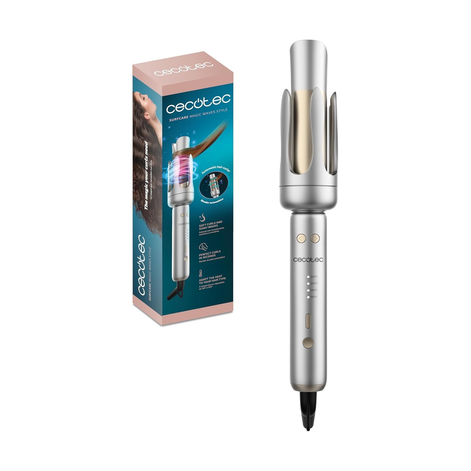 Rizador de Pelo Cecotec SurfCare Magic Waves Style