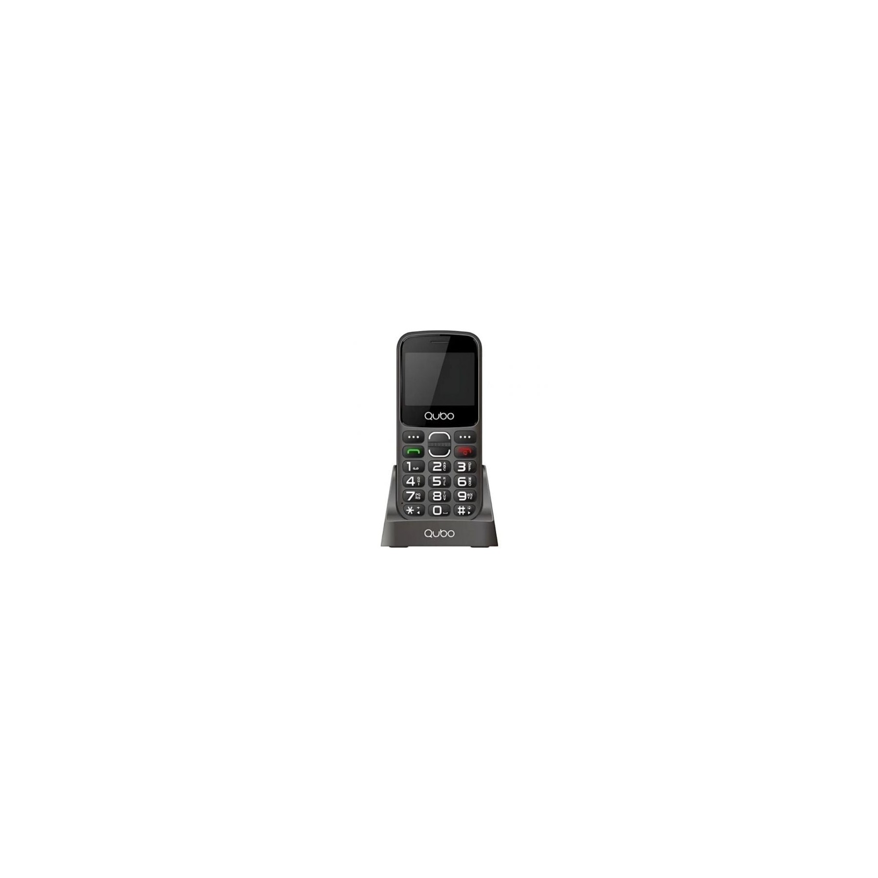 Teléfono Móvil Qubo X-230Bkc 4G Para Personas Mayores/ Negro