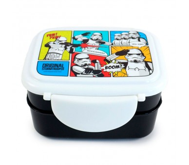 Sandwichera + cubiertos Soldado Imperial Stormtrooper Star Wars