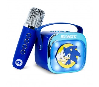 Altavoz y Micro Karaoke LED Sonic The Hedgehog