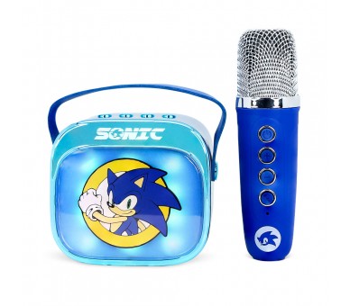 Altavoz y Micro Karaoke LED Sonic The Hedgehog