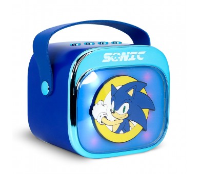 Altavoz y Micro Karaoke LED Sonic The Hedgehog