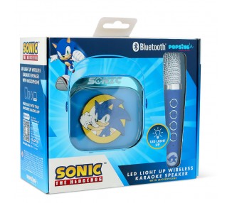 Altavoz y Micro Karaoke LED Sonic The Hedgehog