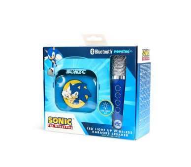 Altavoz y Micro Karaoke LED Sonic The Hedgehog