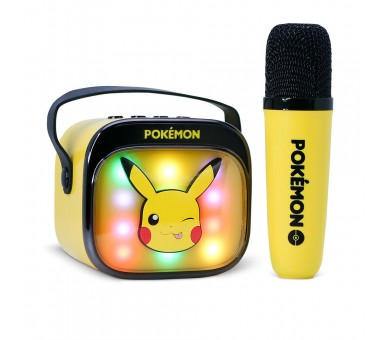 Altavoz y Micro Karaoke LED Pikachu Pokemon