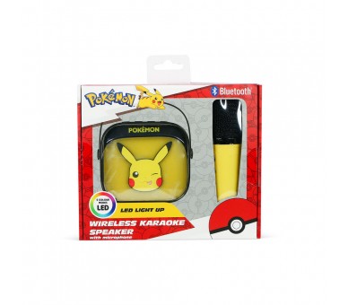 Altavoz y Micro Karaoke LED Pikachu Pokemon