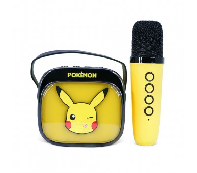 Altavoz y Micro Karaoke LED Pikachu Pokemon