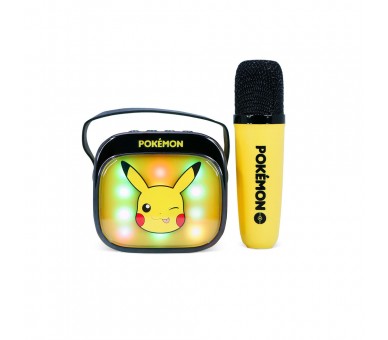 Altavoz y Micro Karaoke LED Pikachu Pokemon